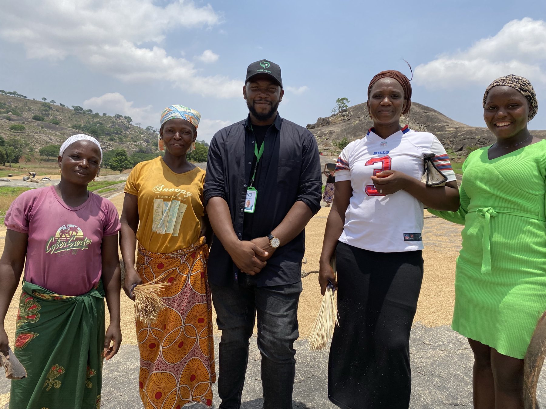 Uplift Nigeria field team with community members